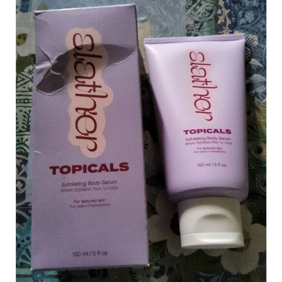 BNIB~SLATHER TOPICALS Exfoliating Body Serum~5 fl. oz.~$30 Retail~ - Picture 1 of 3